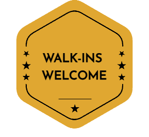Walk-Ins Welcome Badge